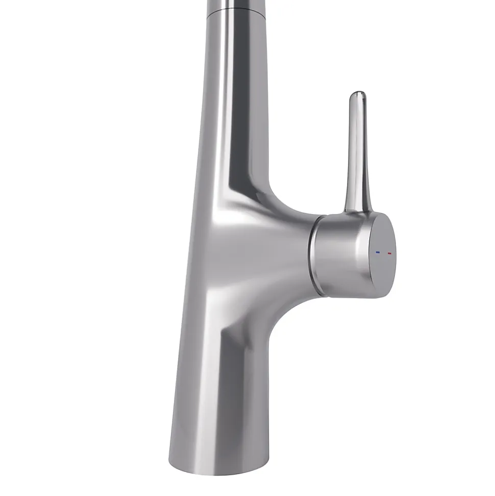 Mitigeur de cuisine laiton brossé GoodHome Edulis