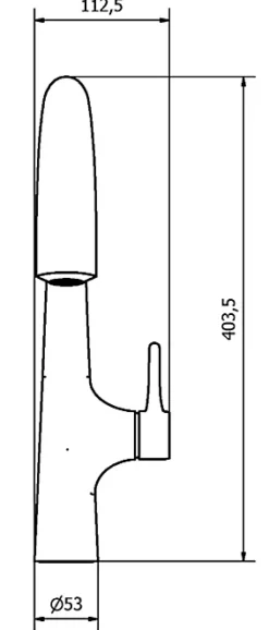 Mitigeur de cuisine laiton brossé GoodHome Edulis