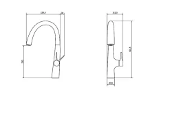 Mitigeur de cuisine laiton brossé GoodHome Edulis