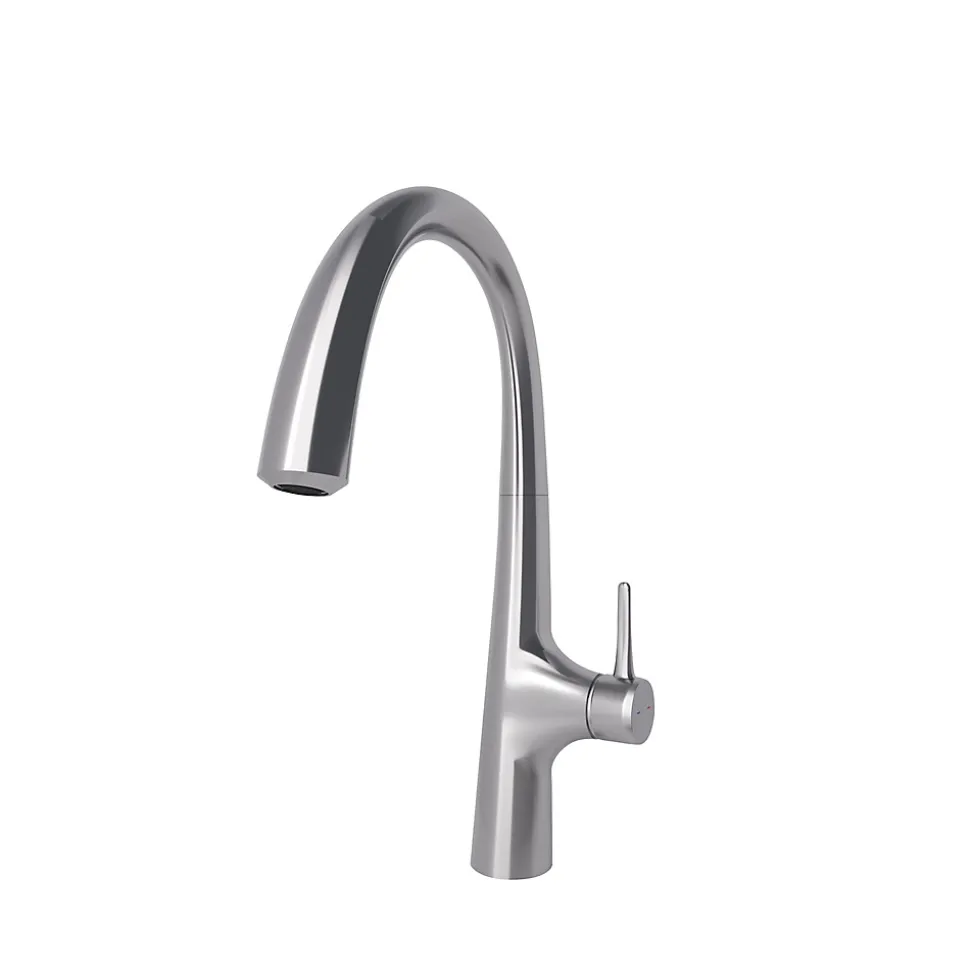 Mitigeur de cuisine laiton brossé GoodHome Edulis