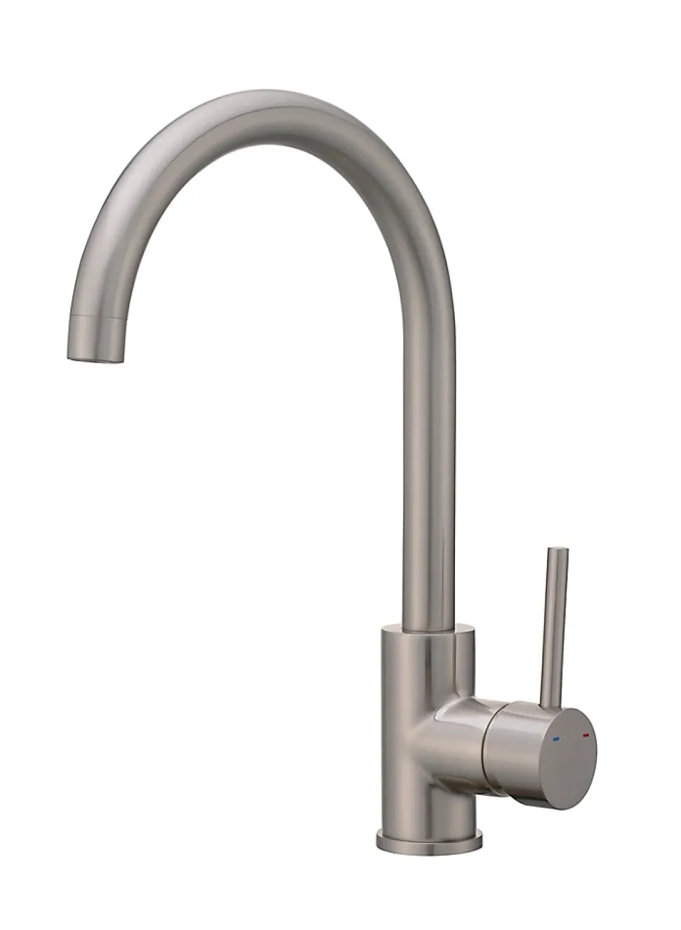 Mitigeur de cuisine nickel brossé, GoodHome Katiki