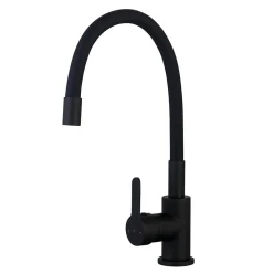 Mitigeur de cuisine noir mat mémoire de forme Essebagno Memory