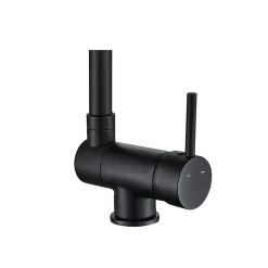 Mitigeur de cuisine rabattable noir mat GoodHome Deltana