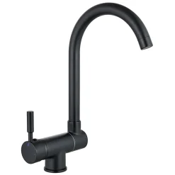 Mitigeur de cuisine rabattable en métal noir Edouard Rousseau Krami