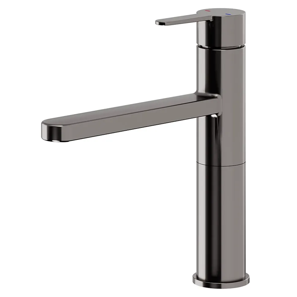 Mitigeur de cuisine titanium GoodHome Phoran
