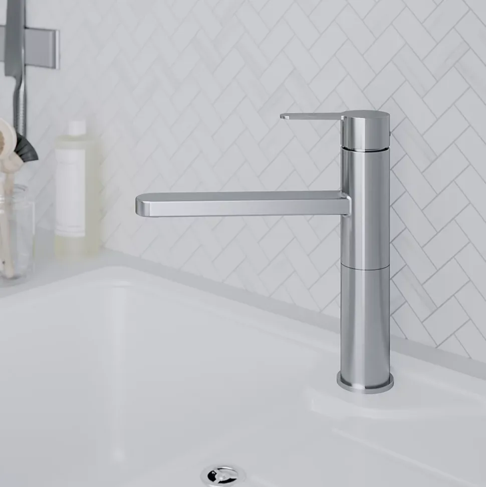 Mitigeur de cuisine titanium GoodHome Phoran