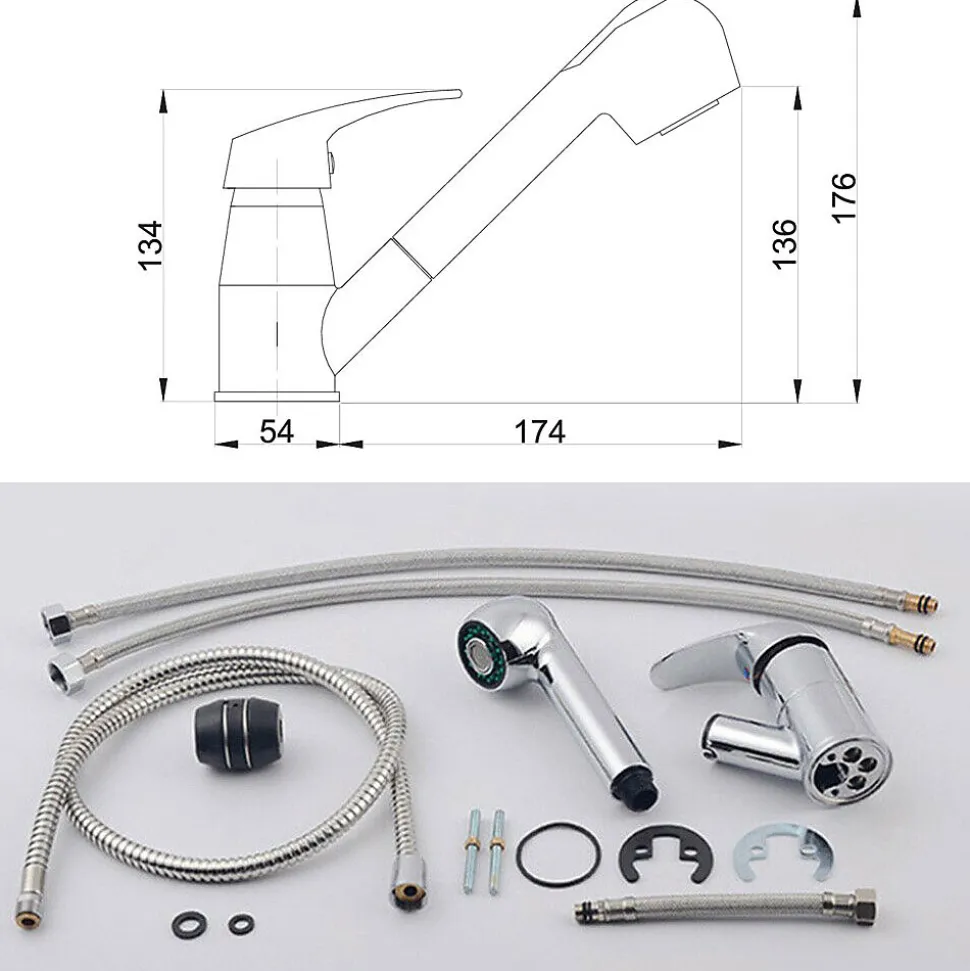Mitigeur d'évier avec douchette extractible NANO - SANIVERRE