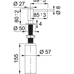 Mitigeur Franke Atlas Reflet d'Or - distributeur de savon - Reflet d'or coloris Reflet d'or