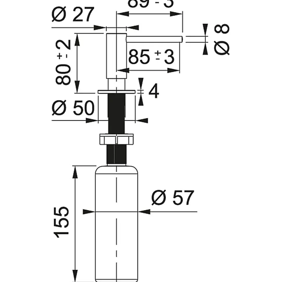 Mitigeur Franke Atlas Reflet d'Or - distributeur de savon - Reflet d'or coloris Reflet d'or