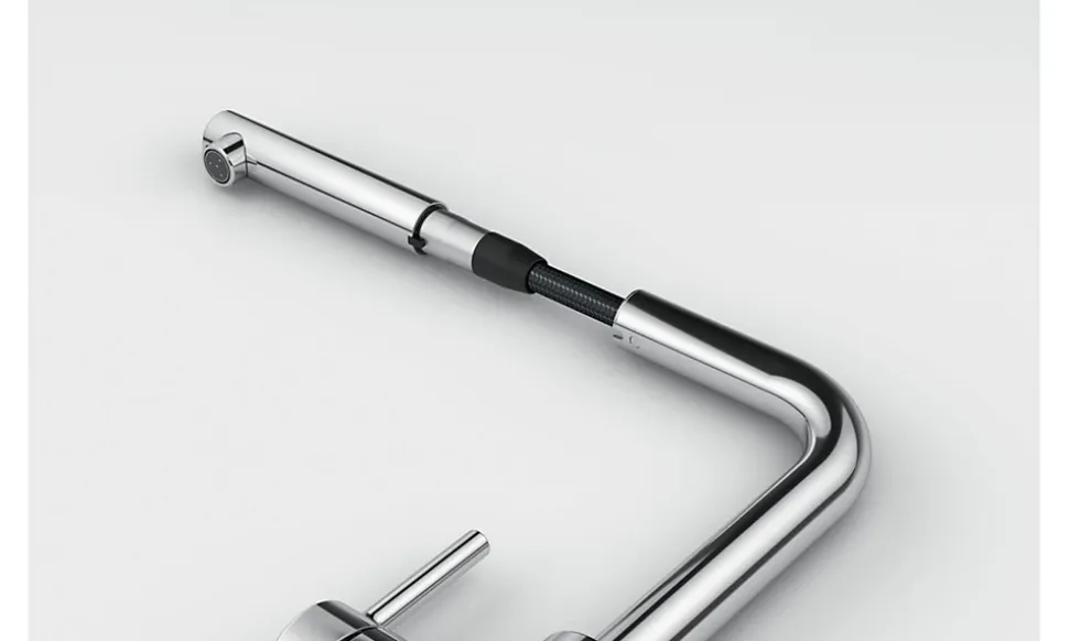 Mitigeur Franke Lina L Chrome à douchette - Chrome coloris Chrome