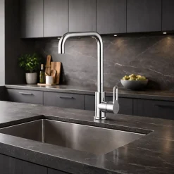 Mitigeur haut de cuisine Baltic H. 34,7 cm acier chromé