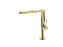 Mitigeur haut Kedral Edouard Rousseau en métal effet doré