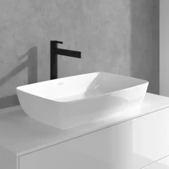 Mitigeur lavabo droit surélevé VILLEROY ET BOCH Dawn sans tirette Noir mat