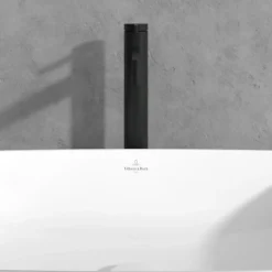 Mitigeur lavabo droit surélevé VILLEROY ET BOCH Dawn sans tirette Noir mat