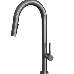 Mitigeur évier à douchette gun metal Essebagno Portofino