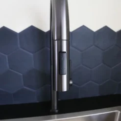 Mitigeur évier à douchette gun metal Essebagno Portofino