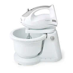 Mixeur Batteur à main 200W 5 Vitesses Fonction Turbo Blanc NEDIS