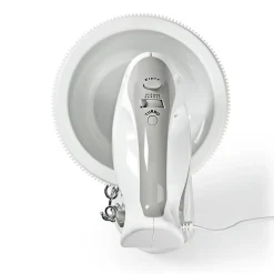Mixeur Batteur à main 200W 5 Vitesses Fonction Turbo Blanc NEDIS