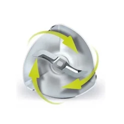 Mixeur électrique - PHILIPS - HR2531/00 PROMIX - 650 W - Blanc avec bol