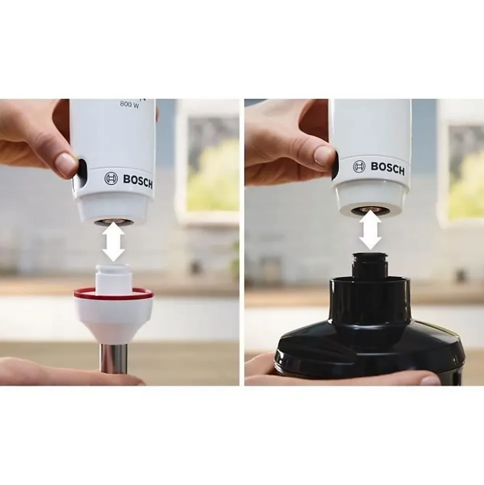 Mixeur plongeant - BOSCH - MSM4W410 ErgoMaster - Moteur 800W - 4 lames QuattroBlade - Levier vitesses a gachette + turbo