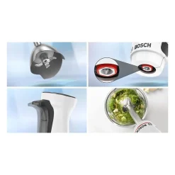 Mixeur plongeant - BOSCH - MSM4W410 ErgoMaster - Moteur 800W - 4 lames QuattroBlade - Levier vitesses a gachette + turbo