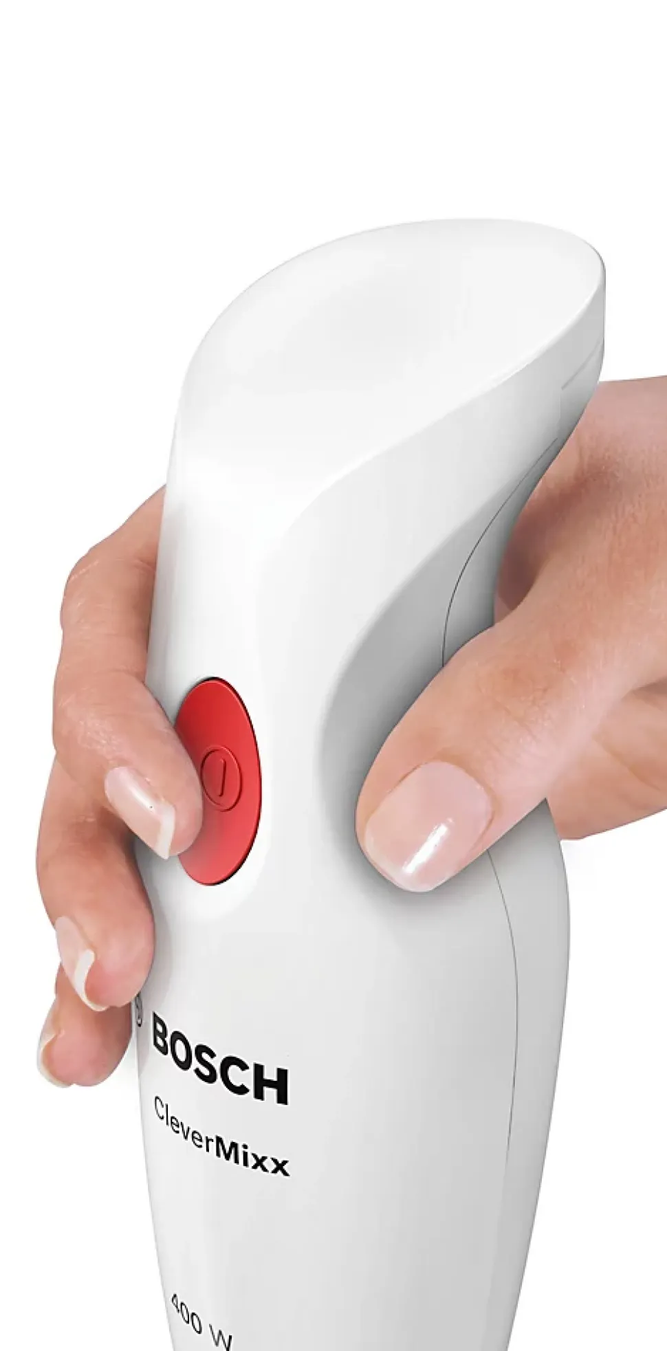 Mixeur plongeant BOSCH MSM14100 CLEVERMIXX - 400W, 1 vitesse, pied plastique, bol mixeur, poignée ergonomique