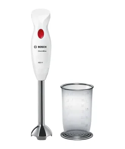 Mixeur plongeant CleverMixx - BOSCH - 400W - Pied détachable inox - 1 vitesse - Bol mixeur - Blanc