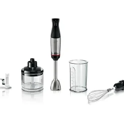 Mixeur plongeant multifonction 1000w inox/noir Bosch MSM6M622 série 6 ergomaster