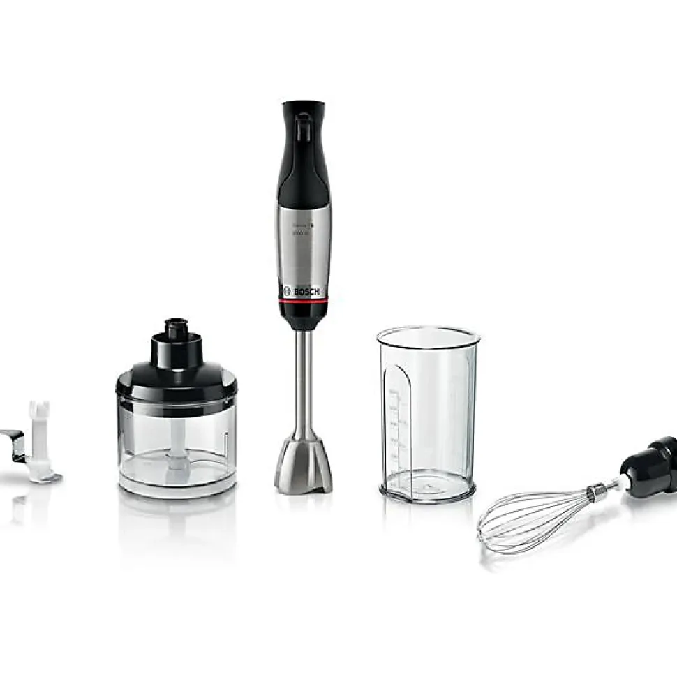 Mixeur plongeant multifonction 1000w inox/noir Bosch MSM6M622 série 6 ergomaster