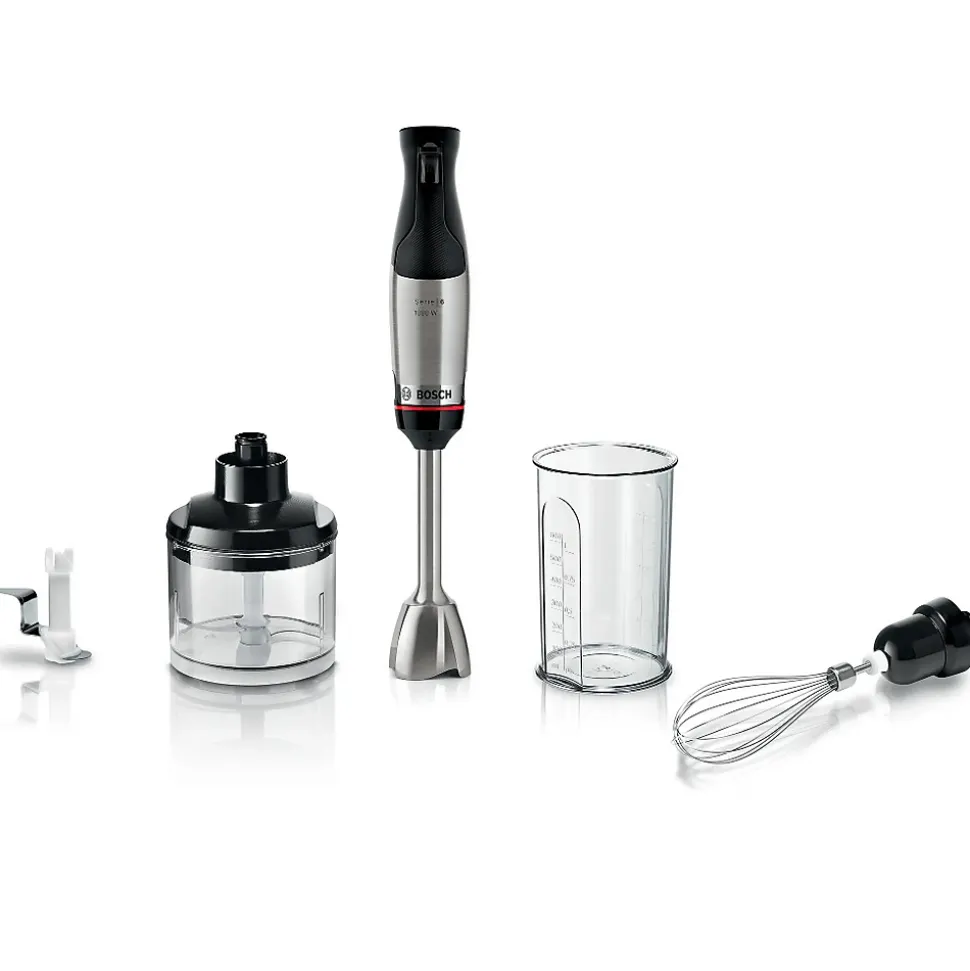 Mixeur plongeant multifonction 1000w inox/noir Bosch MSM6M622 série 6 ergomaster