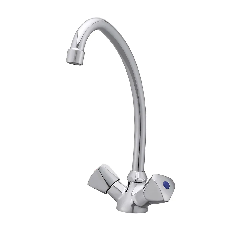 Mélangeur de cuisine Savo en laiton couleur argenté H.29,8 cm