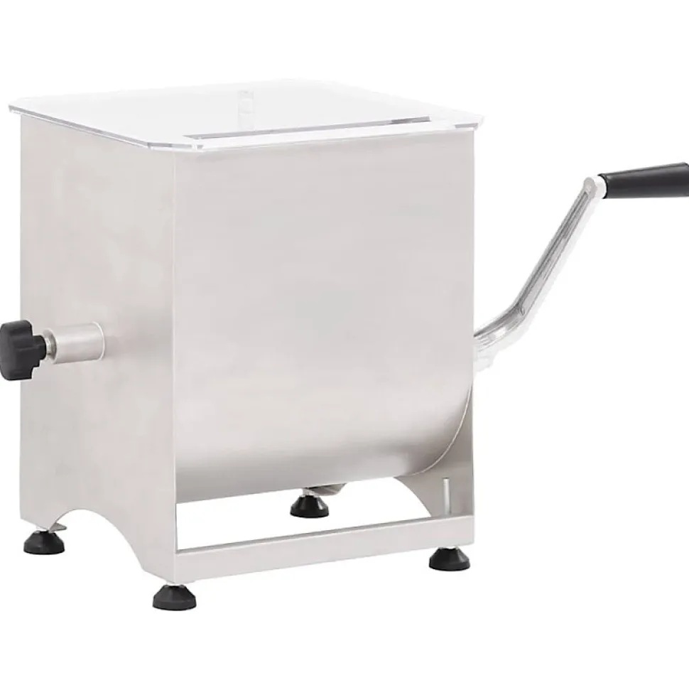 Mélangeur de viande avec boîte de vitesse Argenté Inox