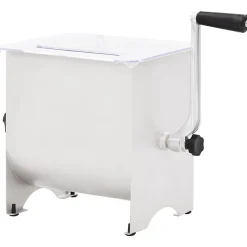 Mélangeur de viande manuel avec couvercle Argenté Inox