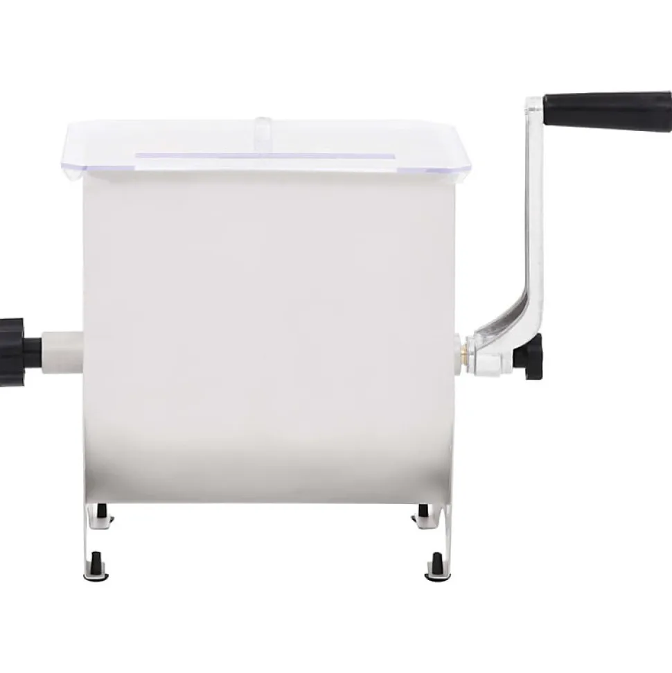 Mélangeur de viande manuel avec couvercle Argenté Inox