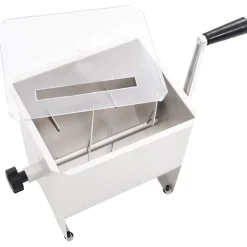 Mélangeur de viande manuel avec couvercle Argenté Inox