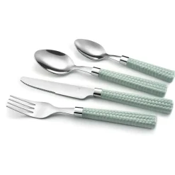 Ménagère 24 pièces - Paille Vert d'eau par Pradel Essentiel