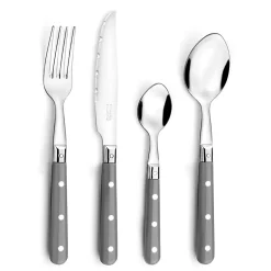 Ménagère 24 pièces Gris - Bistro-Club Gris par Pradel Essentiel