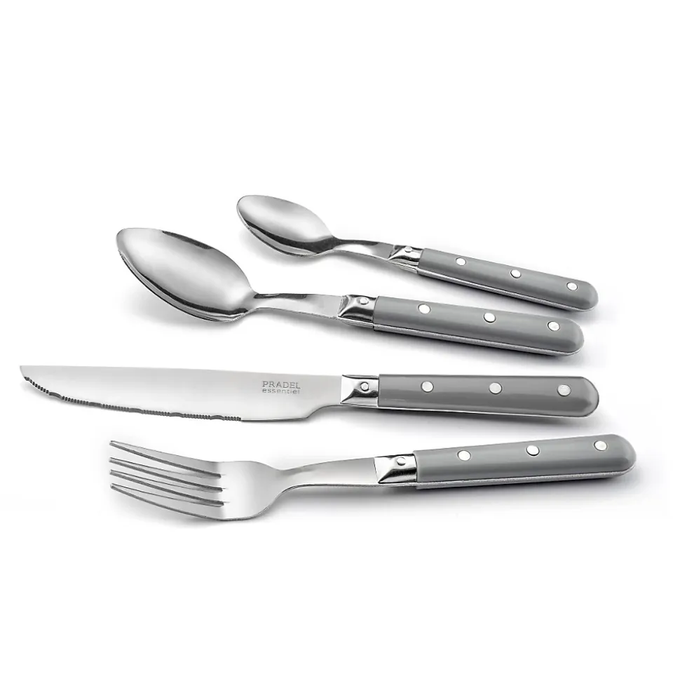 Ménagère 24 pièces Gris - Bistro-Club Gris par Pradel Essentiel