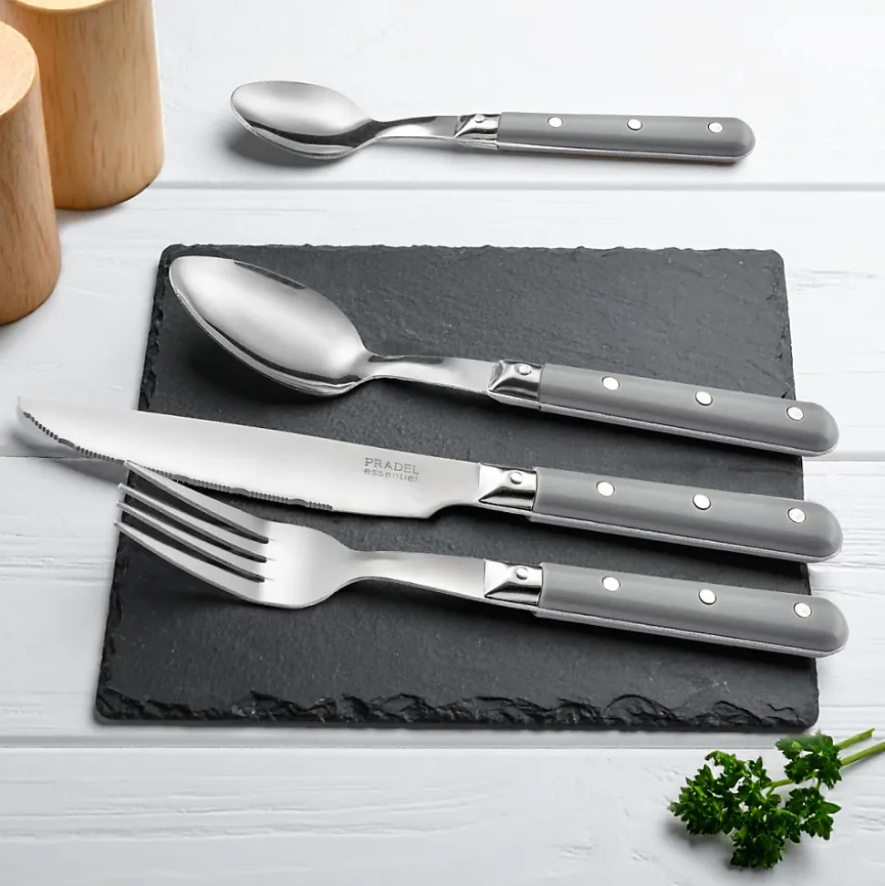 Ménagère 24 pièces Gris - Bistro-Club Gris par Pradel Essentiel