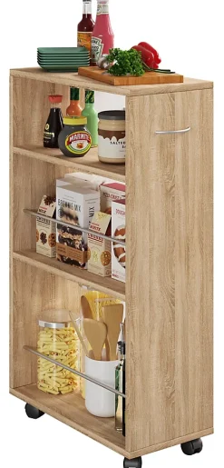 Mobilier de cuisine Tusal H. 85 x L. 25 x P. 50 cm Sonoma Eiche