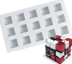 Moule à Bonbons Carrés en Silicone