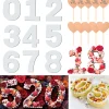 Moule à Cake Numérique Plastique 0-8 Grand Chiffre (12 pouces)