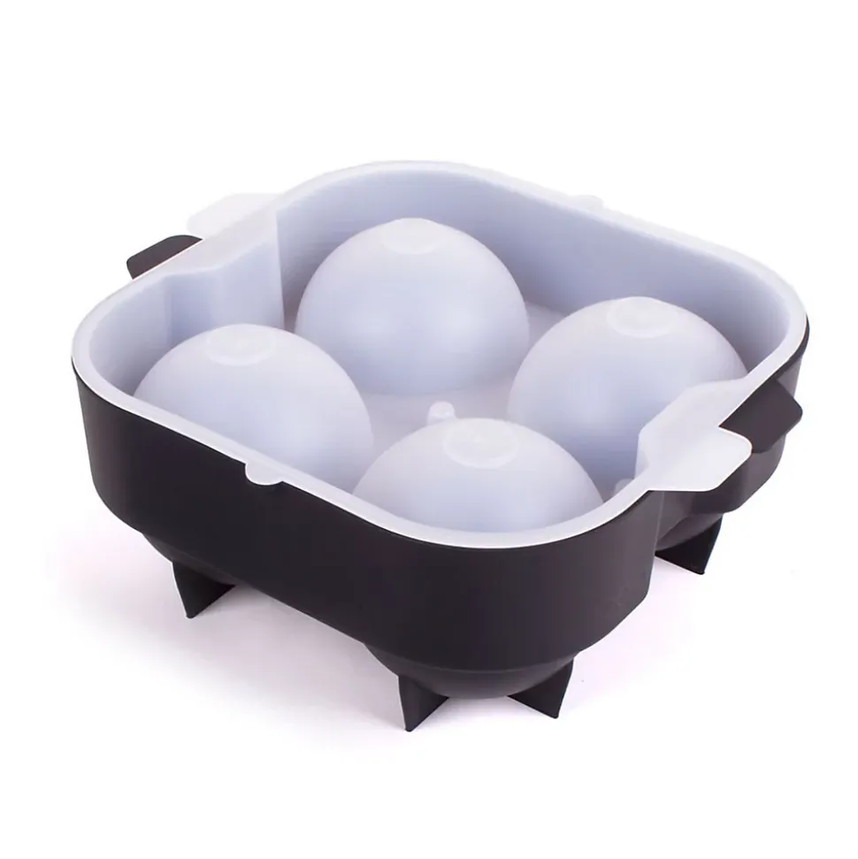 Moule à glaçons ronds XXL 7 cm Noir - Chill par Koala