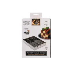 Moule à Gâteaux en Métal "Damier" 20cm Argent