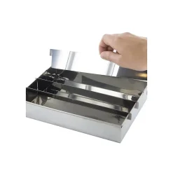 Moule à Gâteaux en Métal "Damier" 20cm Argent