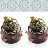 moule à impression artisanale en sucre, décoration de cuisine moléculaire pour gâteau comestible, 5 Trous Bulle