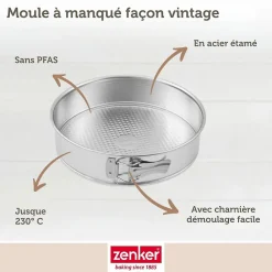 Moule à manqué à charnière 18,5 cm Zenker Silver