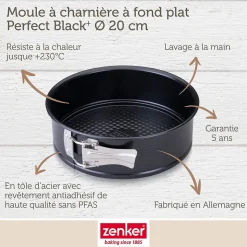 Moule à manqué à charnière 20 cm Zenker PerfectBack+