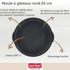 Moule à manqué 25 cm Zenker Silicone fibre de verre