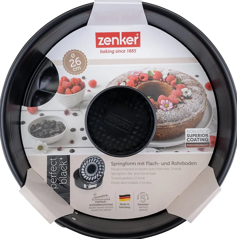 Moule à manqué et à savarin double fond 26 cm Zenker PerfectBack+